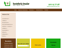 Tablet Screenshot of hosteleriainsular.com